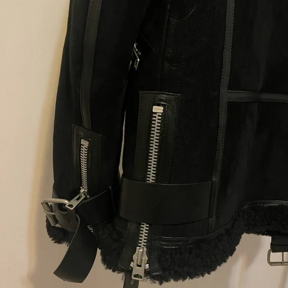 ALL SAINTS Shearling Winter Coat (Hawley)